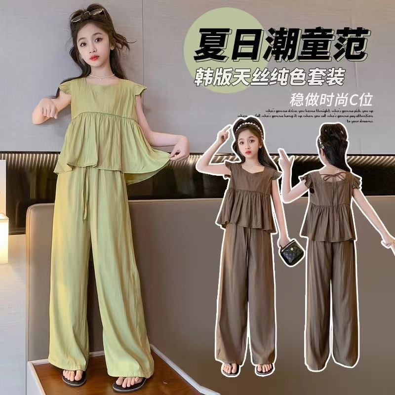 「2024」子供服★トップス+ズボン★セットアップ★韓国風子供服★2色120cm〜170cm