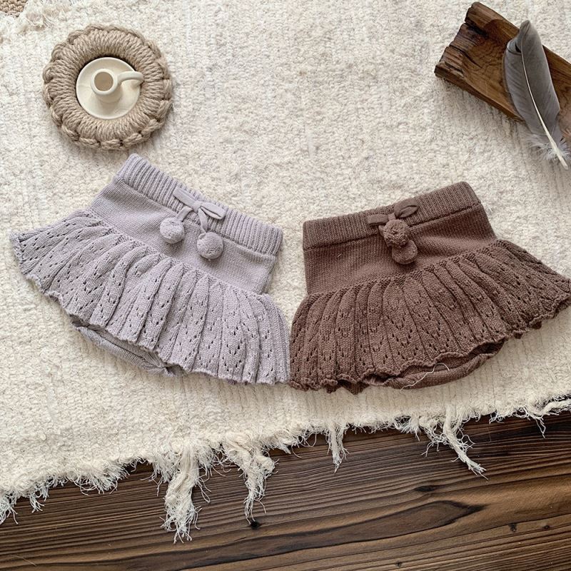 2024秋新品Cu★子供服　ニットスカート★73CM〜110cm 2色