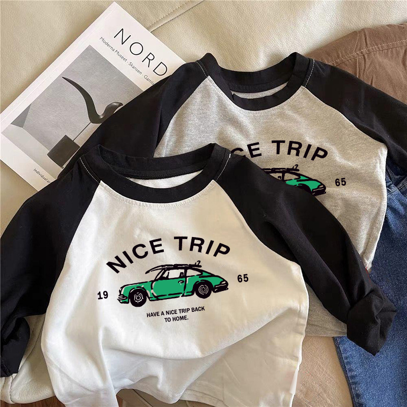 2024秋★子供服　長袖トップス★80cm〜150cm 2色