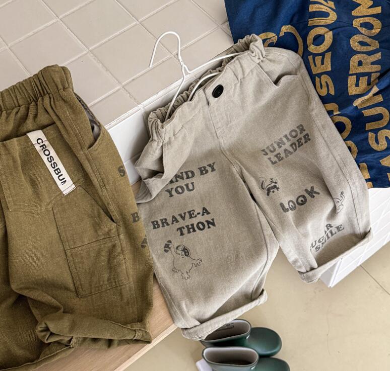 2024秋新入荷★子供服　ズボン★80cm〜130cm 2色