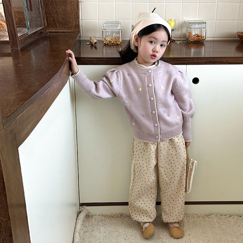 2024秋新作W★子供服 　カーディガン&ズボン分けて★80cm〜140cm