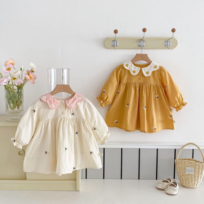 「2024」子供服★ワンピース★長袖★韓国風子供服★2色73cm〜120cm