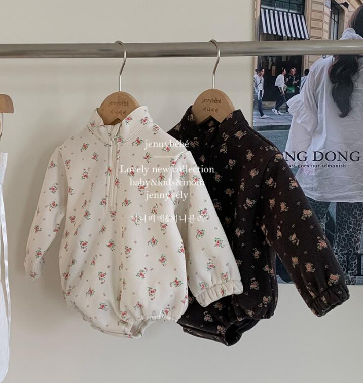 2024秋冬新品jen★ベビー服　厚手ロンパース★66cm〜90cm 2色