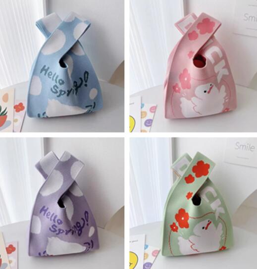 「2024」バッグ★ニットバッグ★ハンドバッグ★可愛い★6色