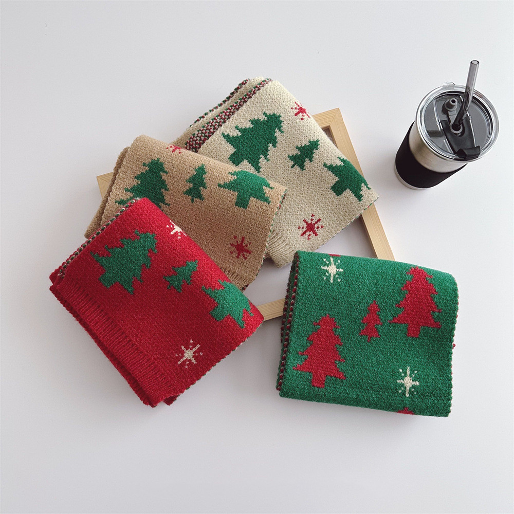 クリスマス★子供用★マフラー★防寒★襟巻き★ネックウォーマー★キッズ★暖かい★4色