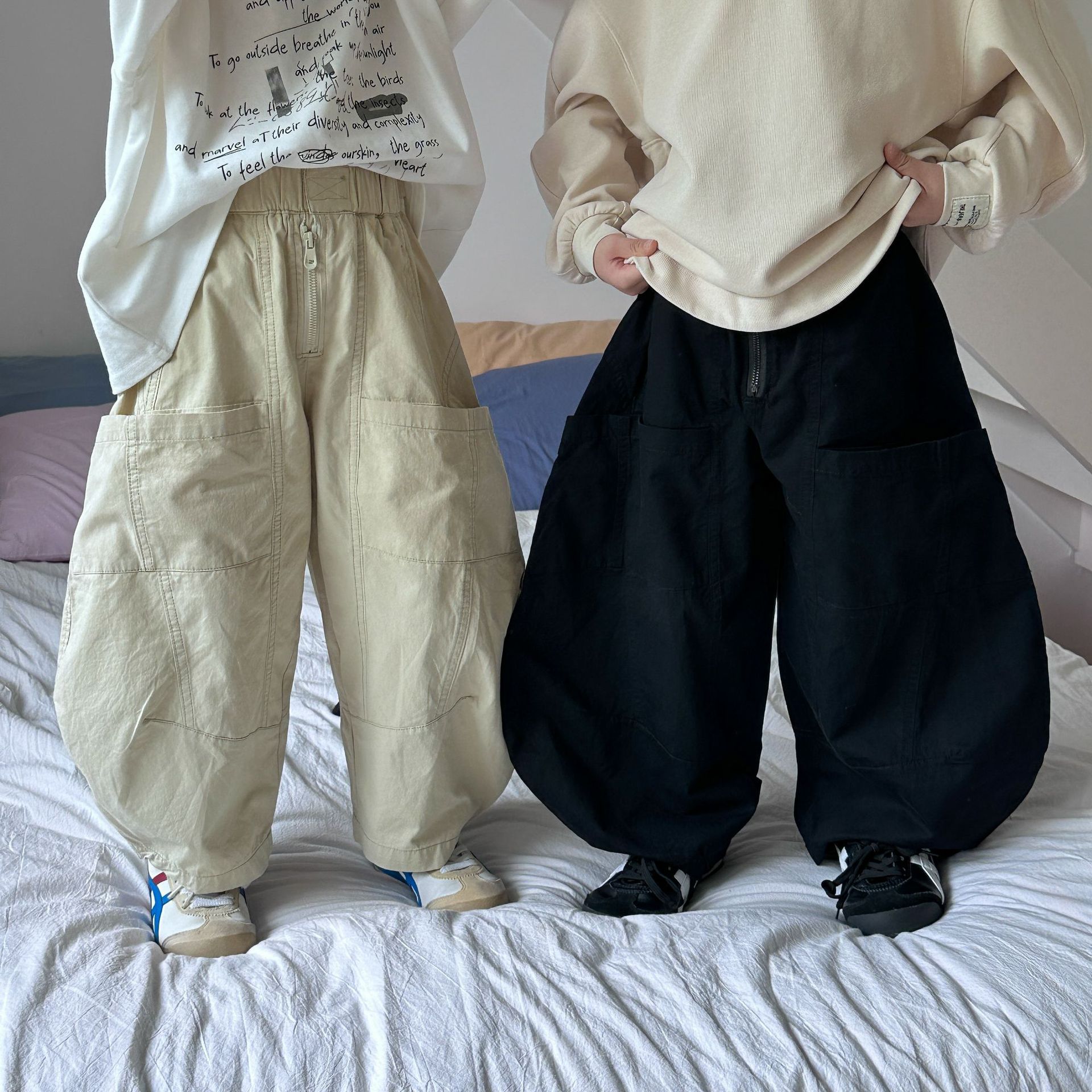 2024★春秋新作★韓国風子供服★ズボン★90cm〜140cm 2色