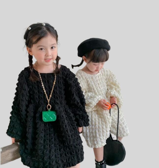 「2024」子供服★ワンピース★長袖★韓国風子供服★2色80cm〜130cm