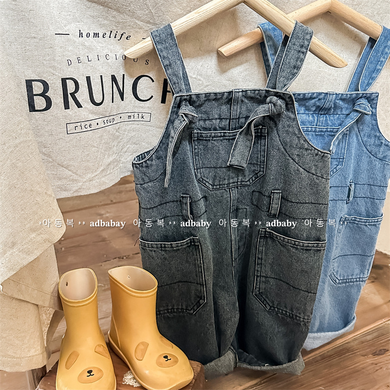 「2024」子供服★サロペット★デニム★韓国風子供服★2色80cm〜130cm