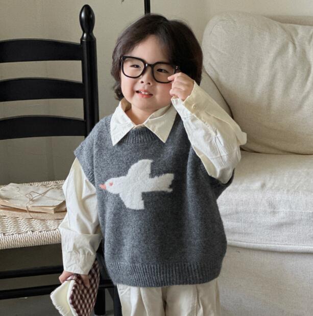 「2024」子供服★トップス★ニット★ベスト★韓国風子供服★90cm〜140cm