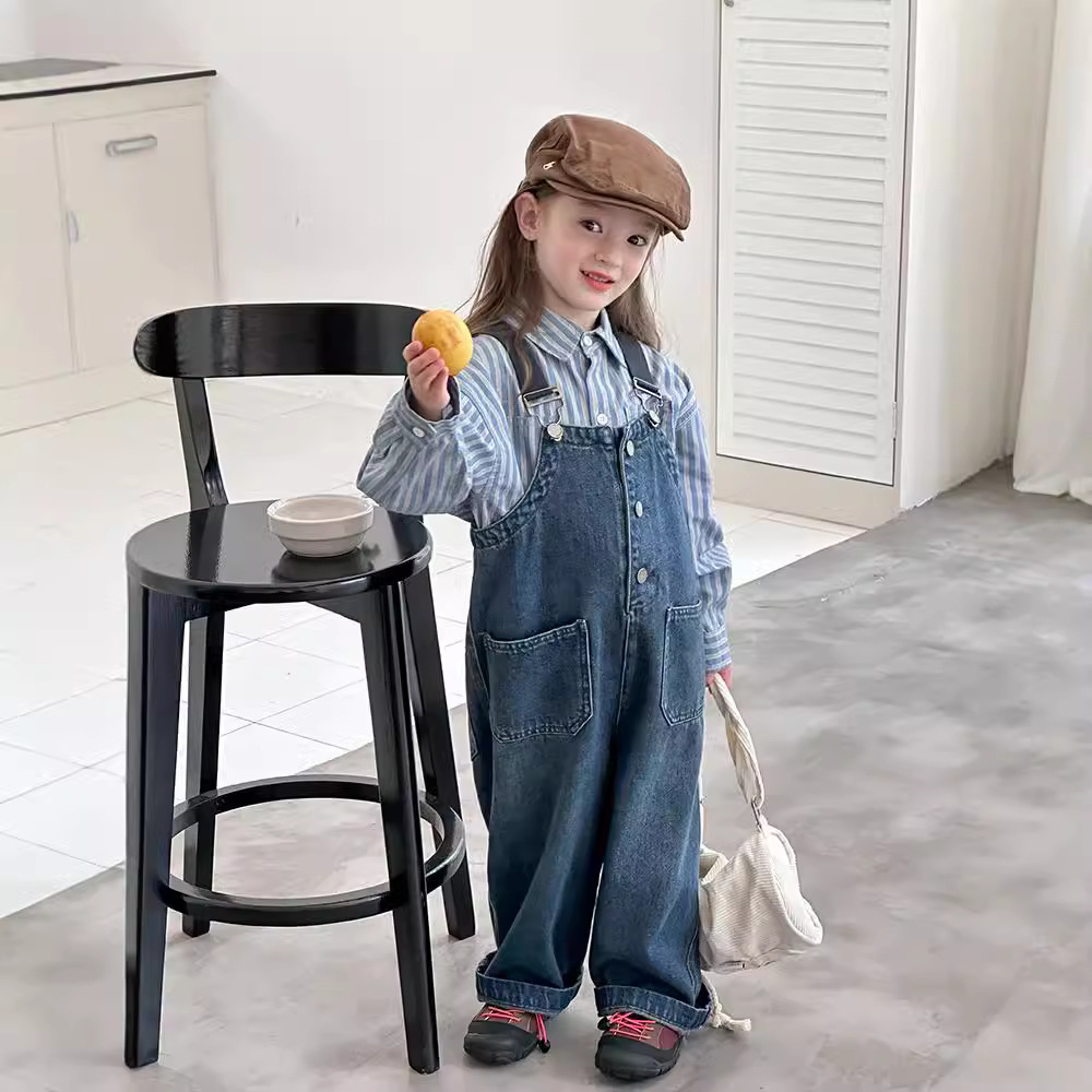 「2024」子供服★デニム★サロペット★韓国風子供服★90cm〜150cm