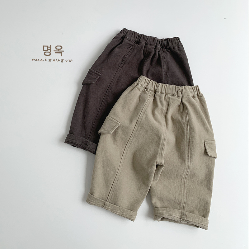 2024秋冬新入荷★子供服　ズボン　裏起毛★80cm〜130cm 2色