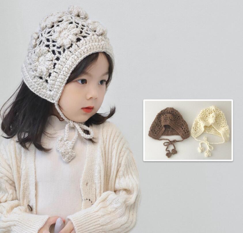 「2024」子供用★帽子★ニット帽子★キッズ★耳カバー★可愛い★4色