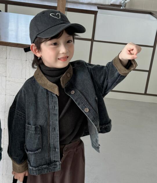 「2024」子供服★トップス★デニムコート★韓国風子供服★80cm〜140cm