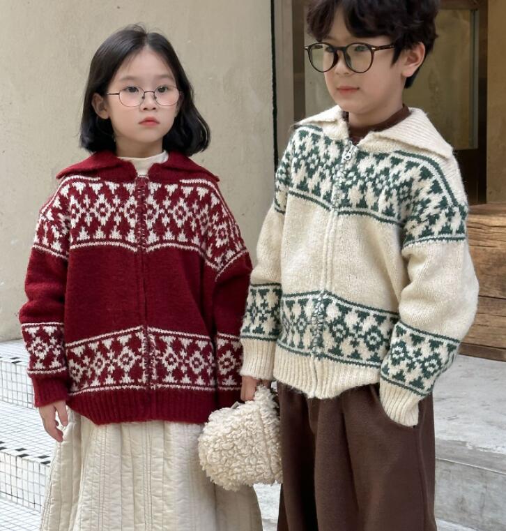 2024秋冬新品★子供服 　カーディガン★90cm〜150cm 2色