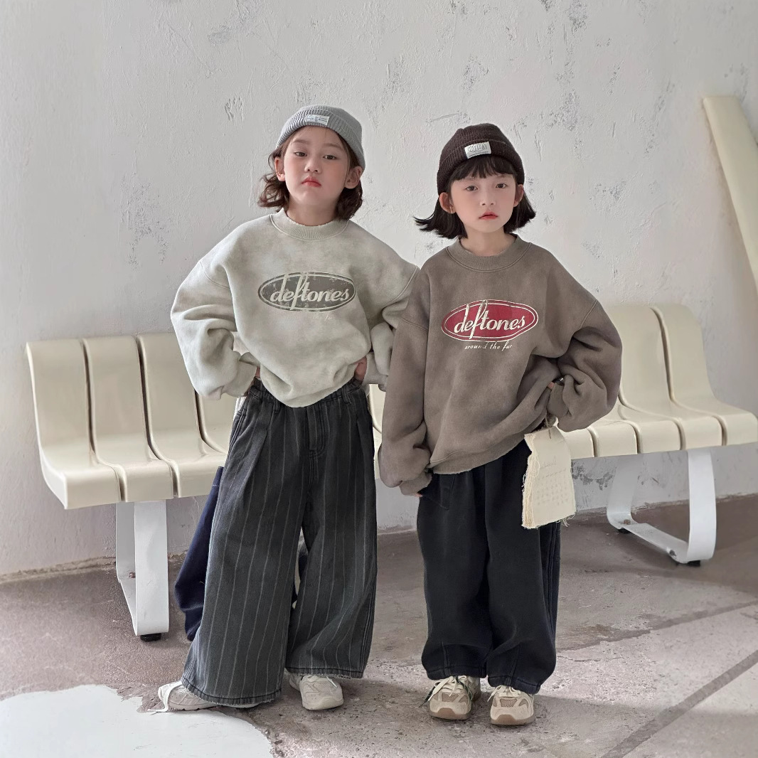 2024秋冬新品★子供服　パーカー　トップス　裏起毛★90cm〜140cm 2色