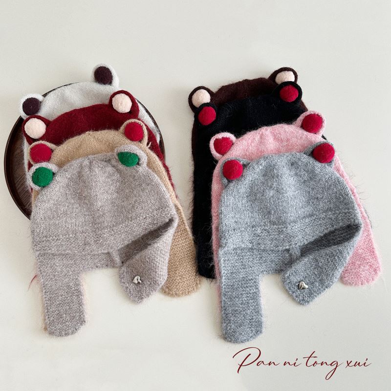 「2024」★帽子★ニット帽子★耳カバー★女の子★大人用★暖かい★9色