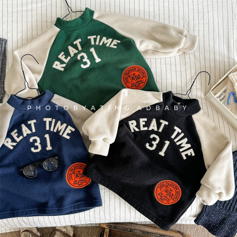 「2024」子供服★トップス★長袖★韓国風子供服★秋冬★3色80cm〜130cm