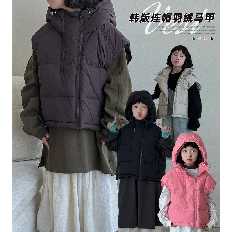 2024秋冬新品★子供服 　ベストコート★110cm〜150cm 4色