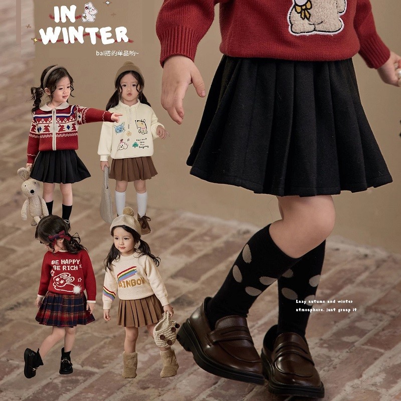 2024秋冬新品★子供服　スカート★110cm〜160cm 4色