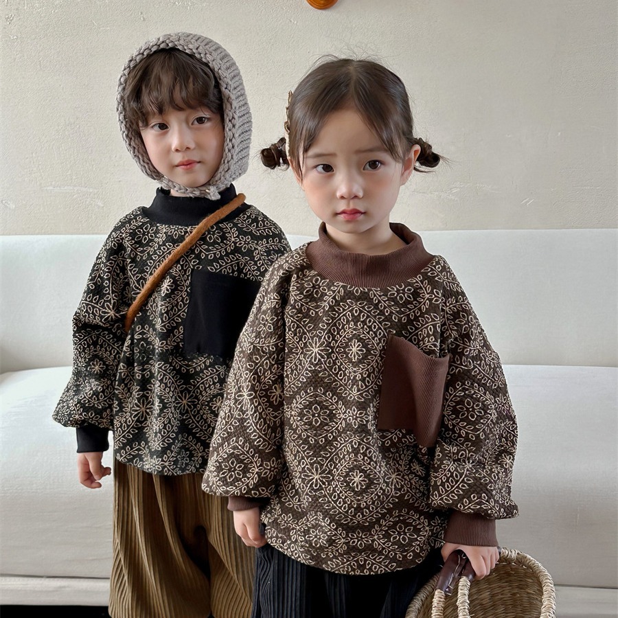 2024秋冬新品★子供服　トレーナー　トップス★80cm〜140cm 2色