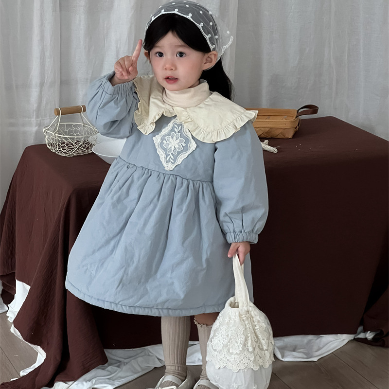 「2024」子供服★ワンピース★長袖★韓国風子供服★秋冬★80cm〜130cm