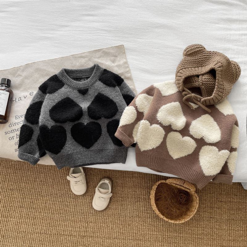 「2024」子供服★トップス★ニット★セーター★韓国風子供服★2色73cm〜110cm