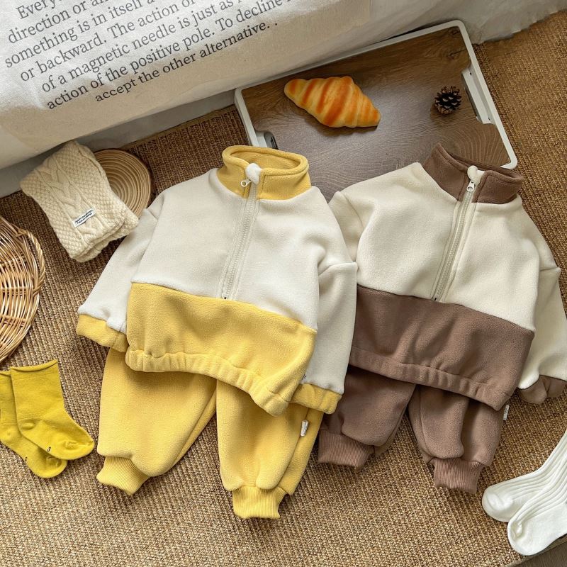 「2024」子供服★トップス+ズボン★セットアップ★韓国風子供服★2色73cm〜110cm