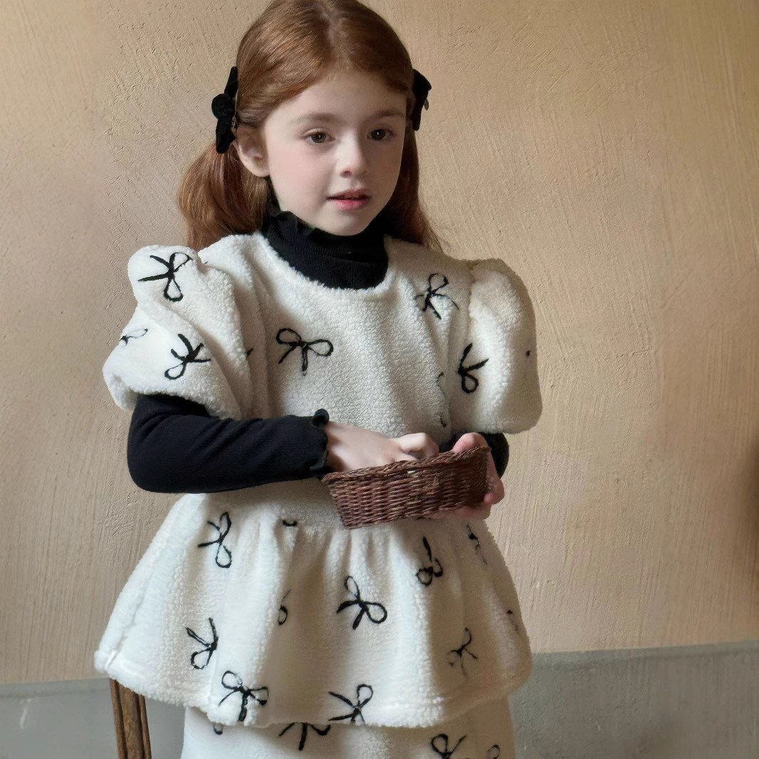 2024★秋冬新作★韓国風子供服★トップス+スカート★90cm〜130cm