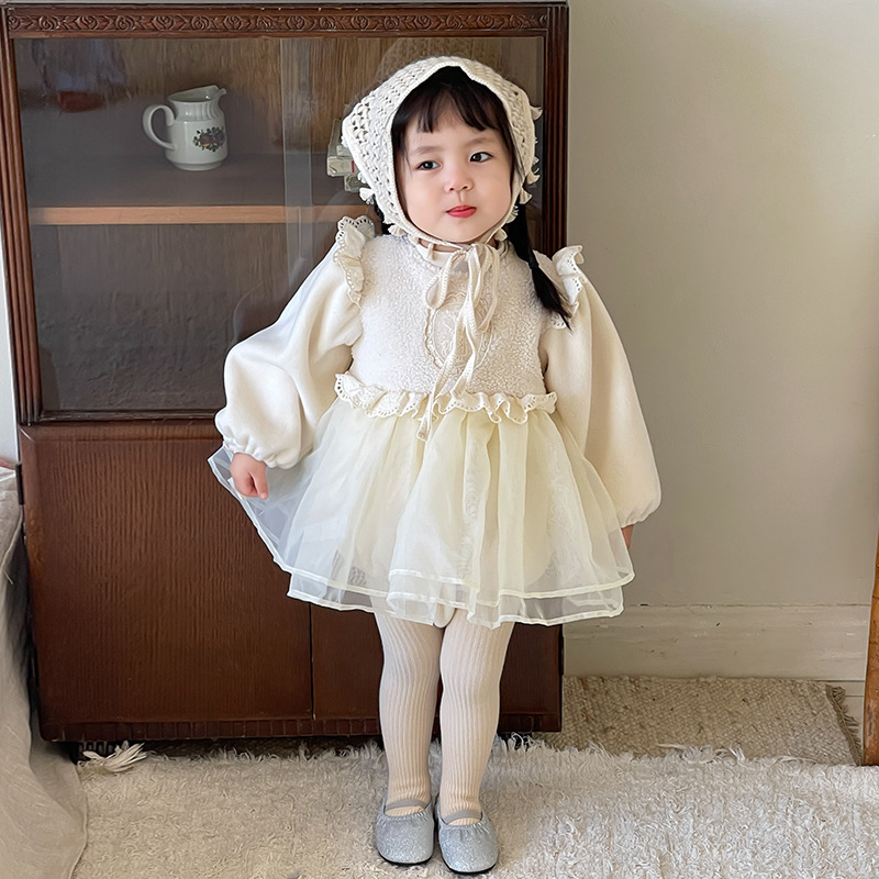 2024★春秋新作 ★韓国風子供服★ワンピース★73CM〜100cm