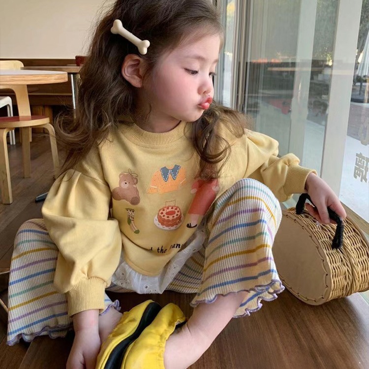 2024★秋冬新作★韓国風ベビー服★トップス★ズボン★80cm〜130cm 2色