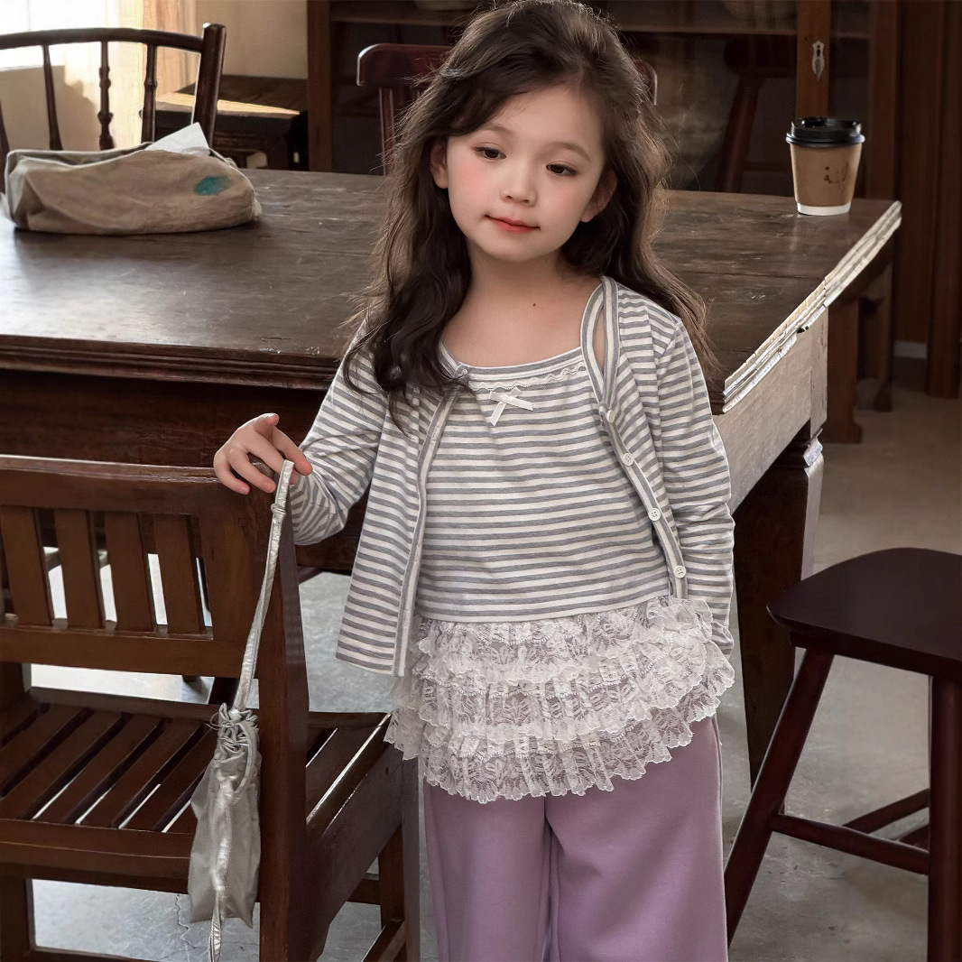 2025春新作TM★子供服　カーディガン+キャミソール　セット★90cm〜150cm