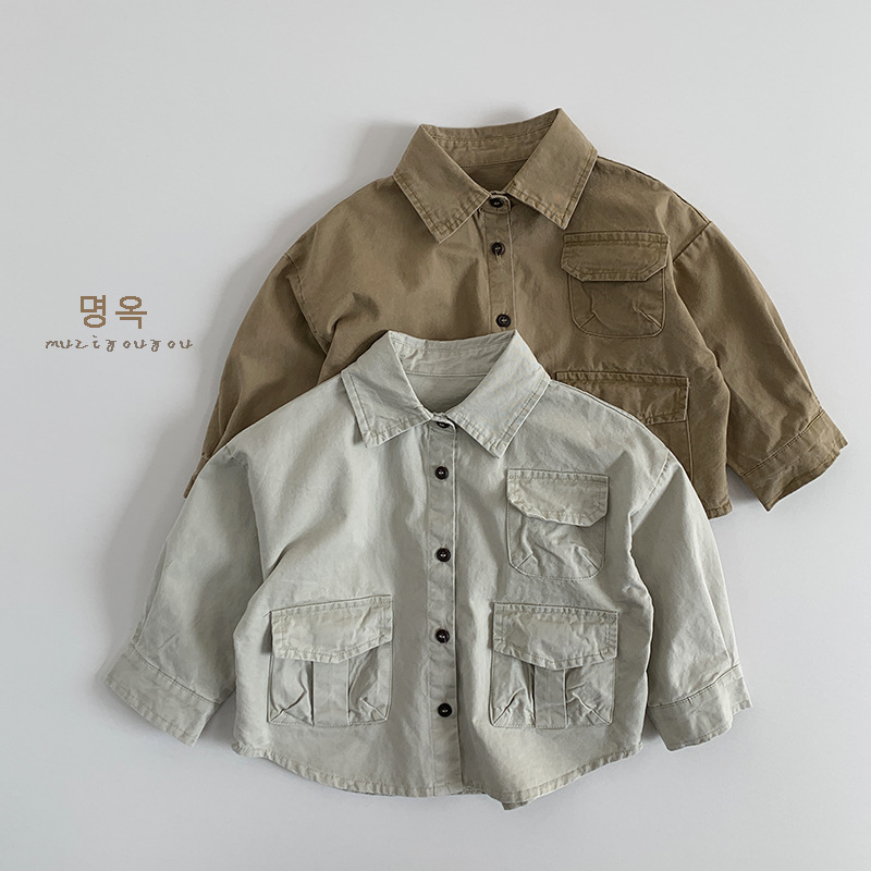 2025新入荷muji★子供服　シャツ　トップス★80cm〜130cm 2色