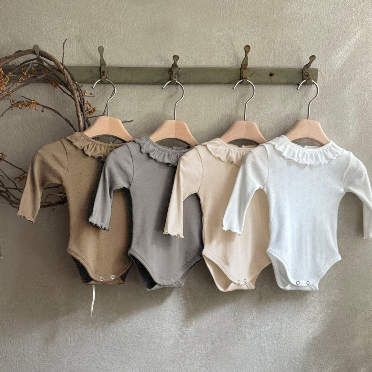 2025★春秋新作★韓国風ベビー服★ロンパース★66cm〜90cm 2色