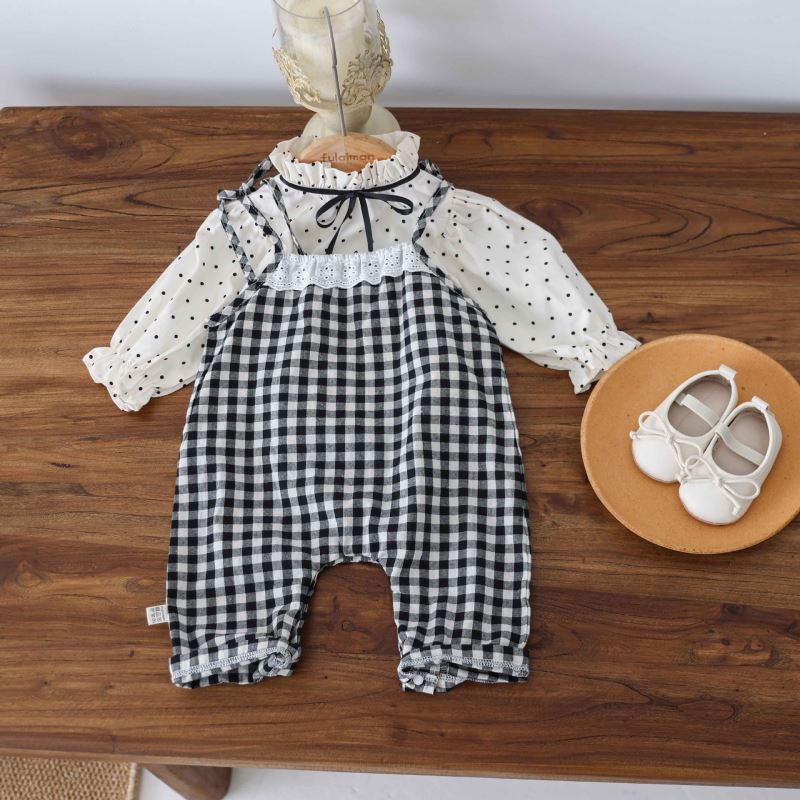 2025★春秋新作★韓国風ベビー服★トップス★サロペット★66cm〜100cm 2色