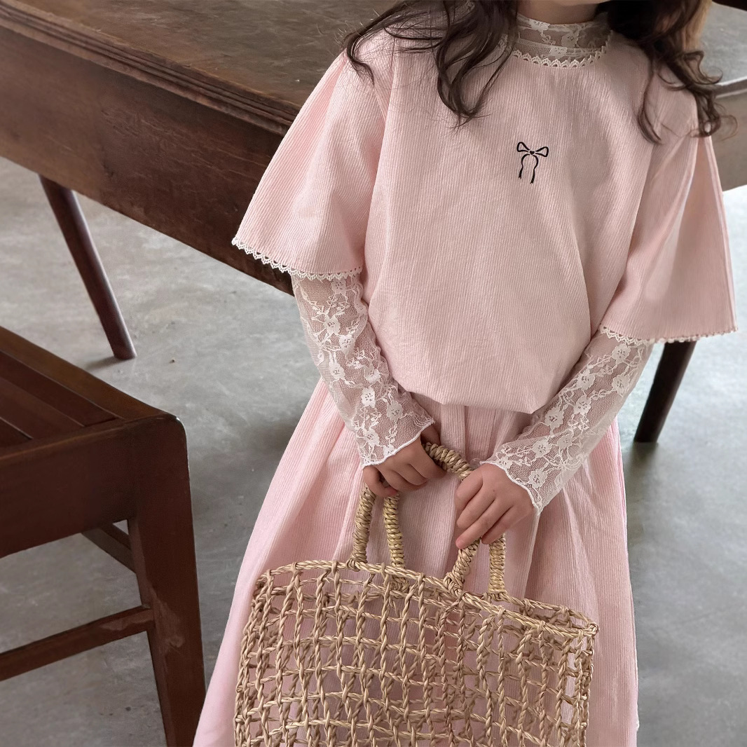 2025新作TM★子供服　レースインナー　トップス★90cm〜150cm