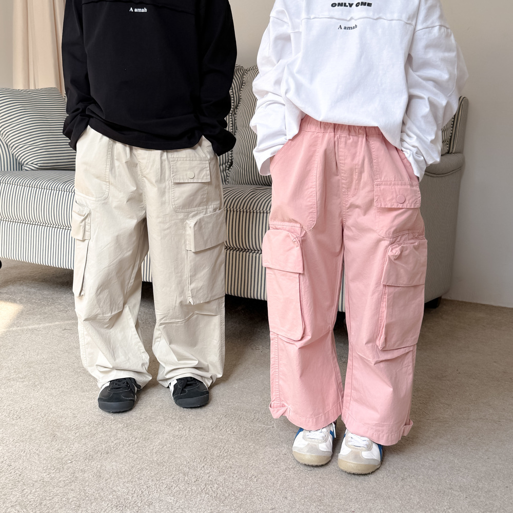 2025★春秋新作★韓国風子供服★ズボン★90cm〜150cm 2色