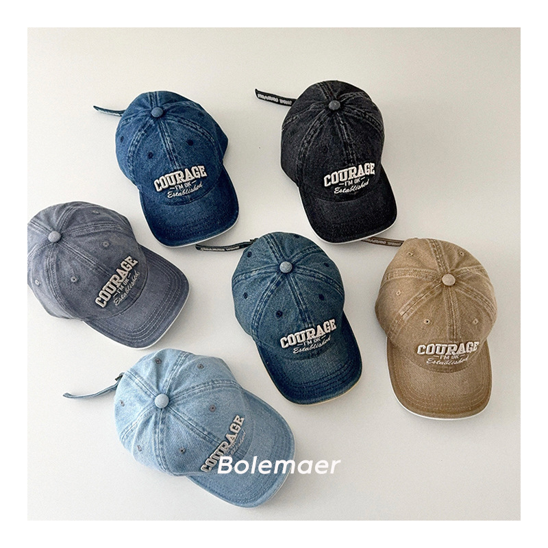 「2025」子供用★帽子★キャップ★キッズ★野球帽★キャスケット★デニム★6色