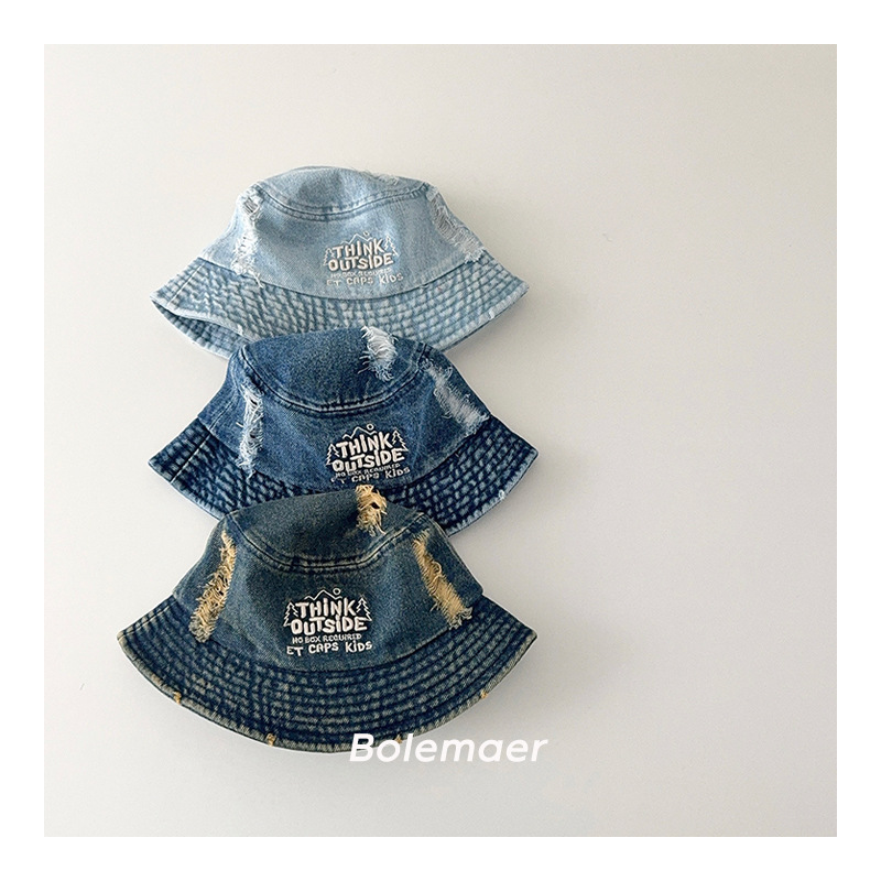 「2025」子供用★帽子★キャップ★キッズ★デニム★バケットハット★3色