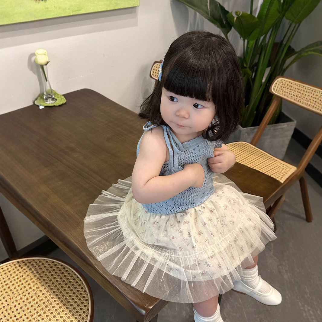 2025年新Cu★子供服　ニットベスト&スカート分けて★73cm〜120cm