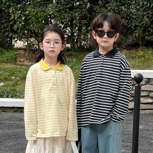 「2025」子供服★トップス★Tシャツ★ポロシャツ★韓国風子供服★2色90cm〜150cm