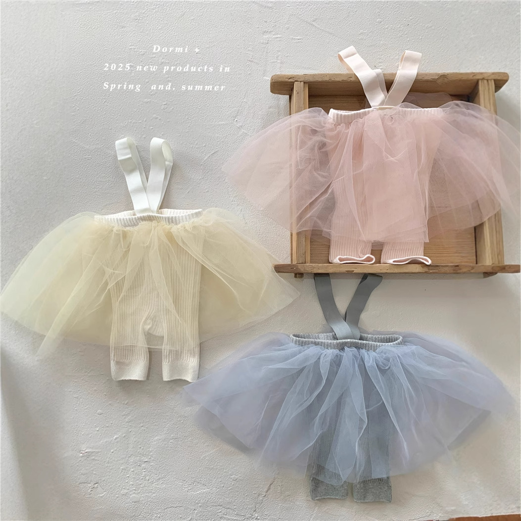 2025春新品★子供服　ズボン  サロペット★S(0-2歳)/M(2-4歳) 3色