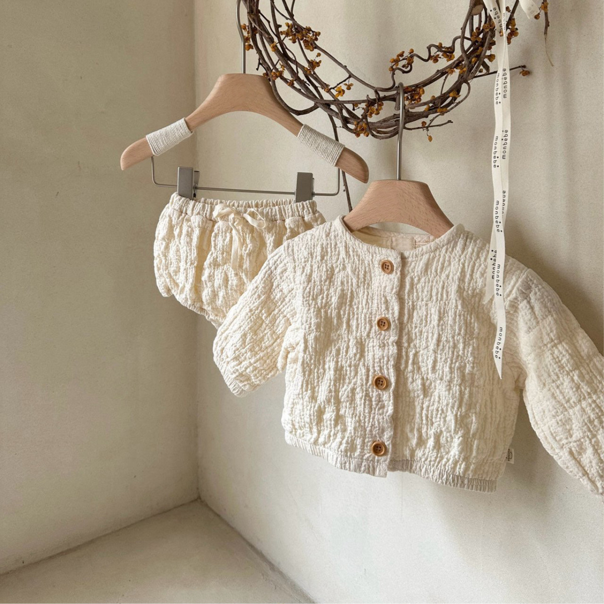 2025新品★子供服　セットアップ★66cm〜90cm 2色