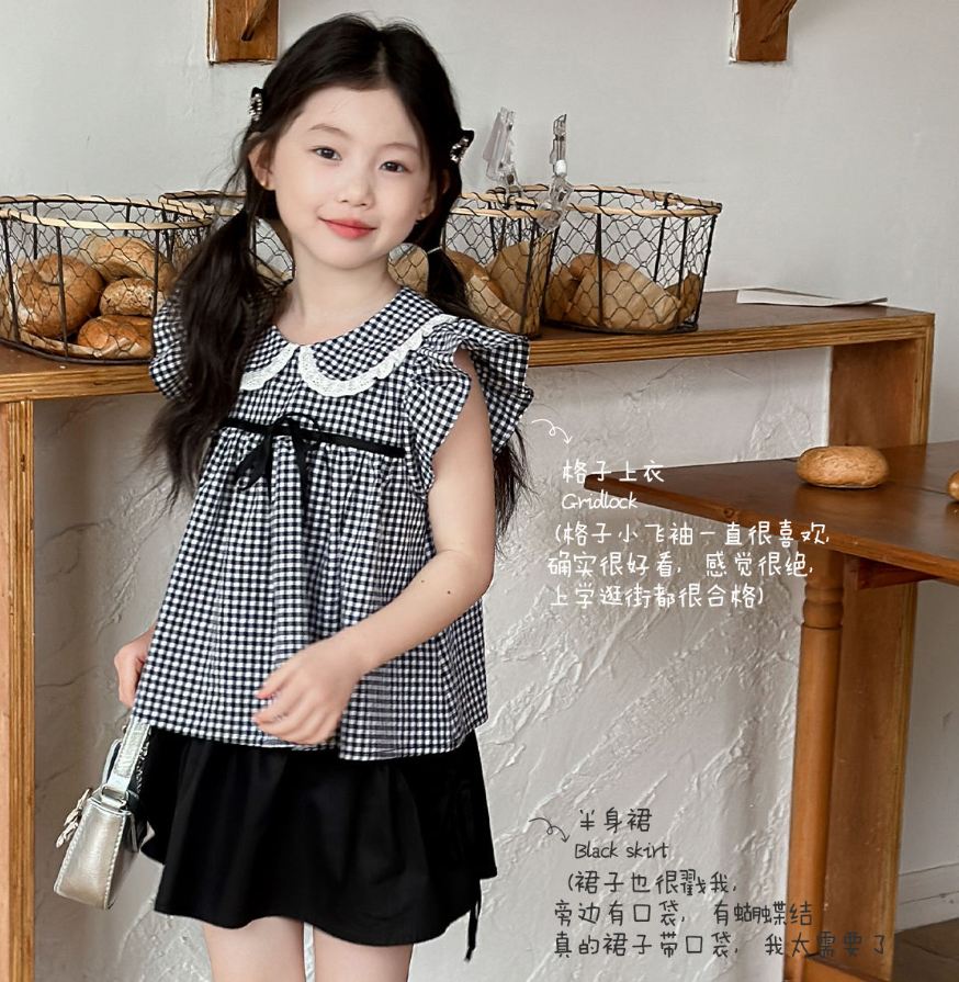 「2025」子供服★トップス+スカート★セットアップ★韓国風子供服★100cm〜150cm
