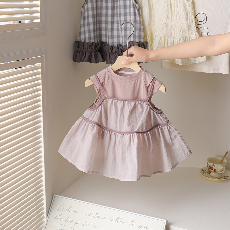 「2025」子供服★ワンピース★セットアップ★韓国風子供服★2色90cm〜130cm