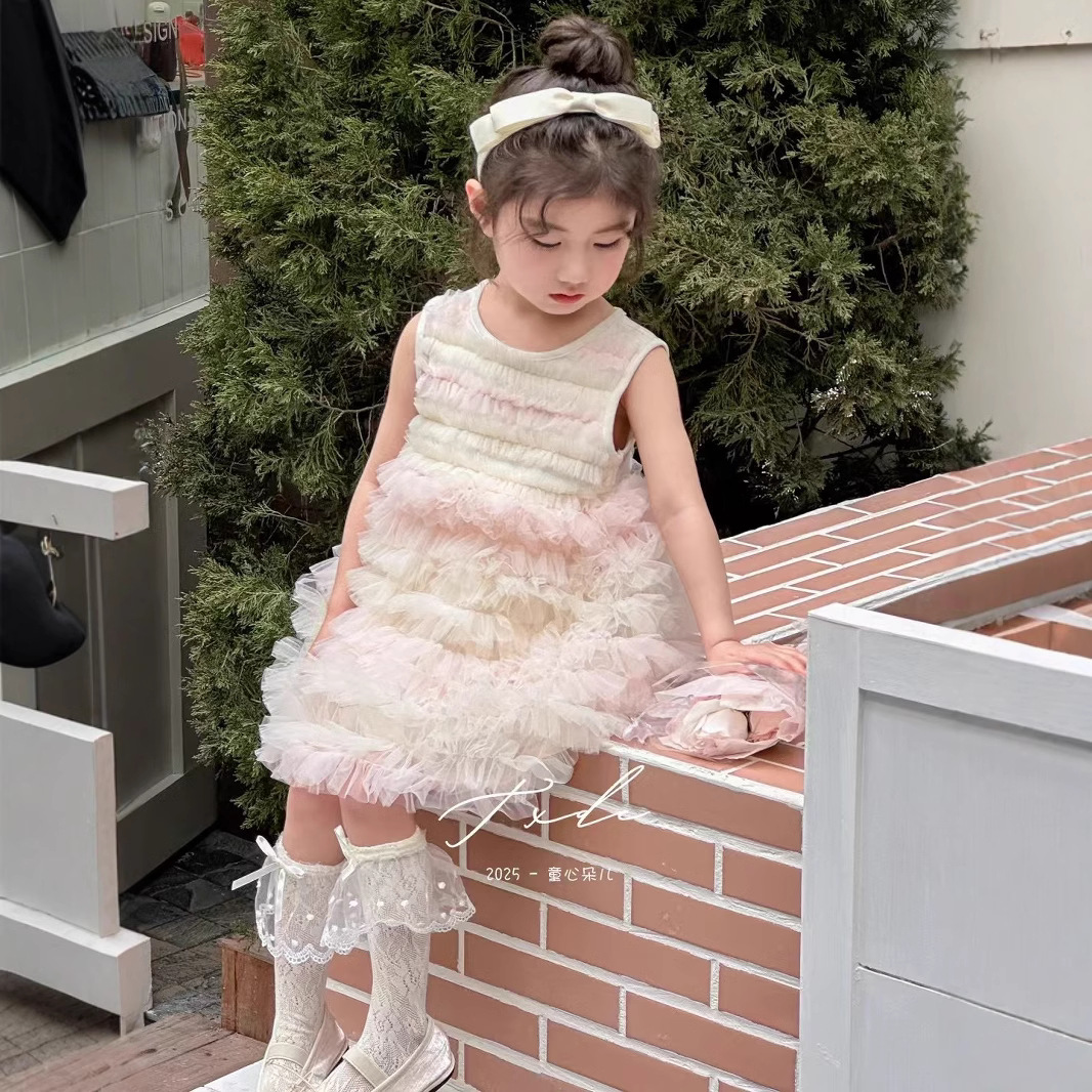 「2025」子供服★ワンピース★袖なし★韓国風子供服★90cm〜130cm