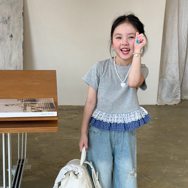 2025★夏新作★韓国風ベビー服★トップス★ズボン★80cm〜150cm 2色