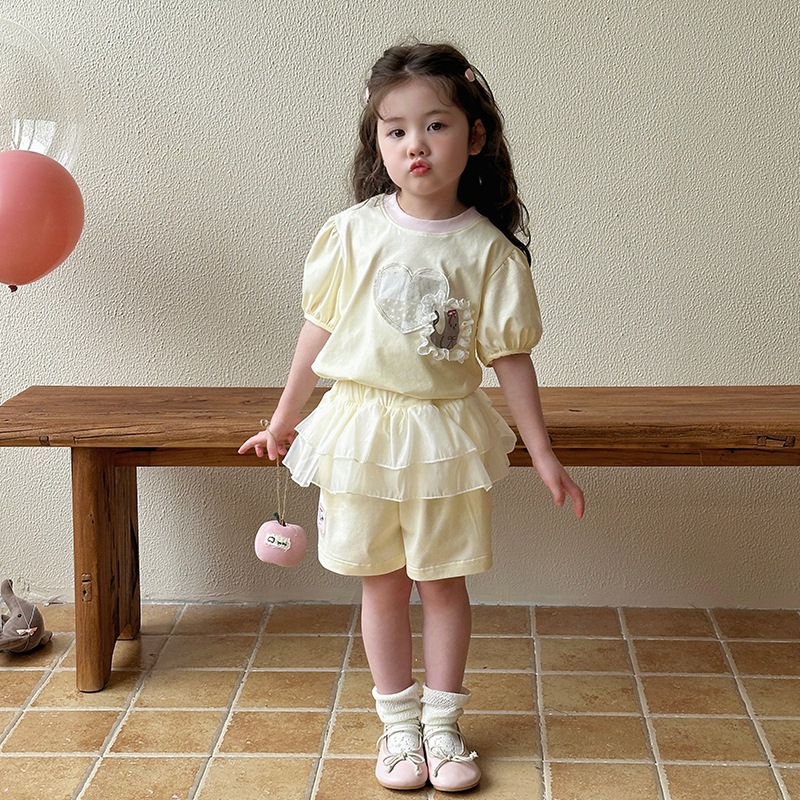 2025夏新品★子供服　セットアップ★80cm〜130cm 2色