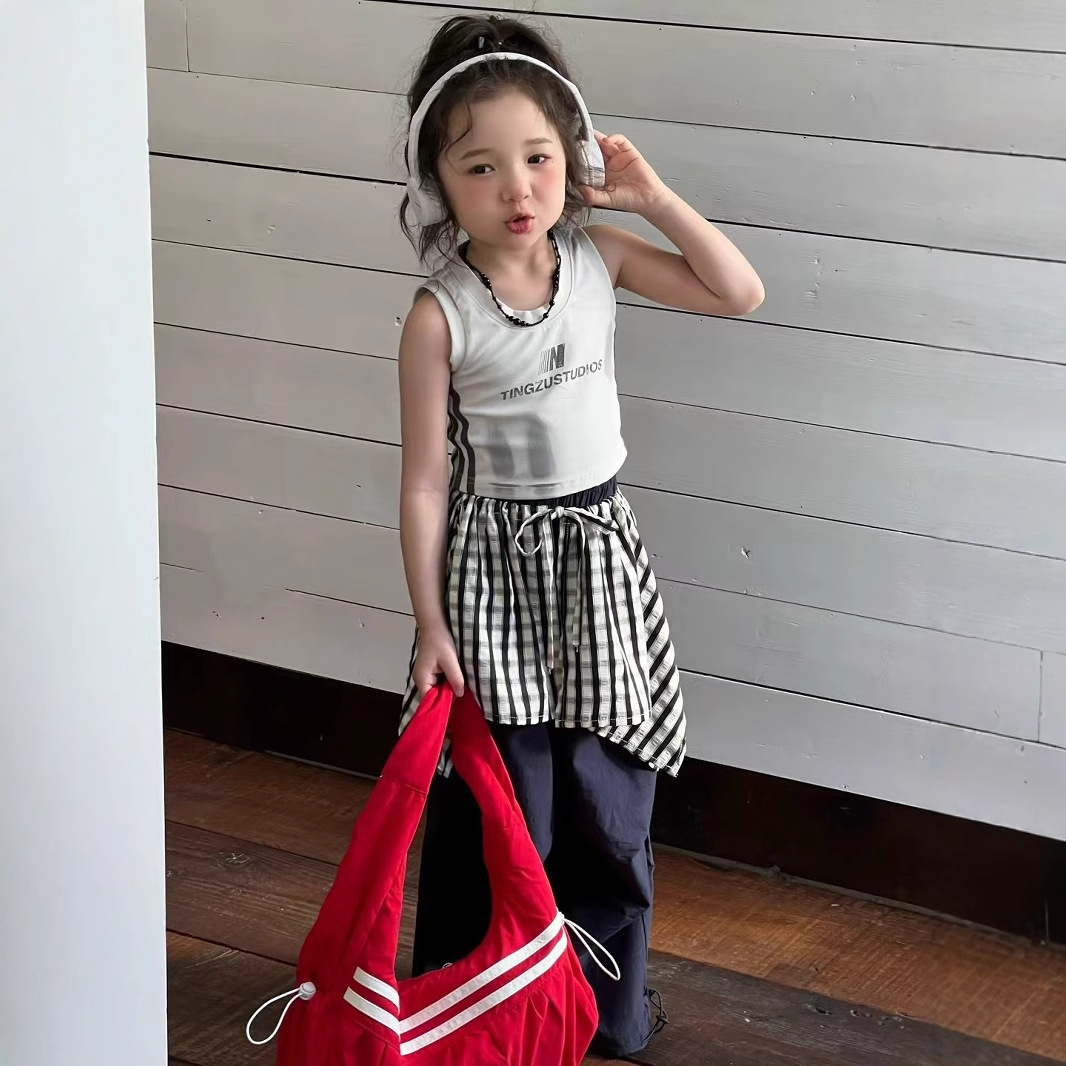 2025★夏新作★韓国風ベビー服★トップス★スカート★ズボン★90cm〜140cm 3色