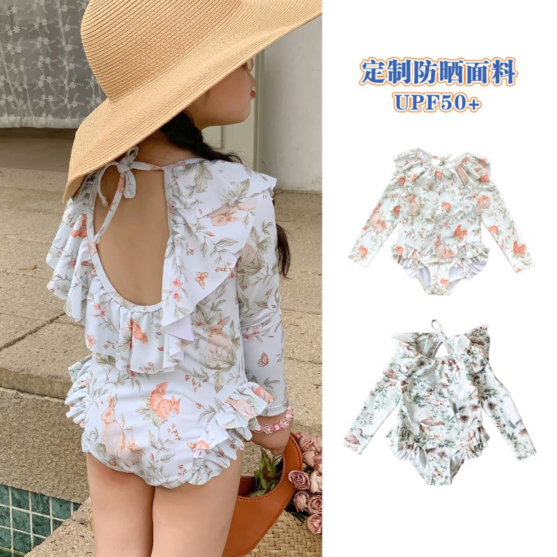「2025」子供服★連体服★水着★砂浜★韓国風子供服★2色80cm〜130cm