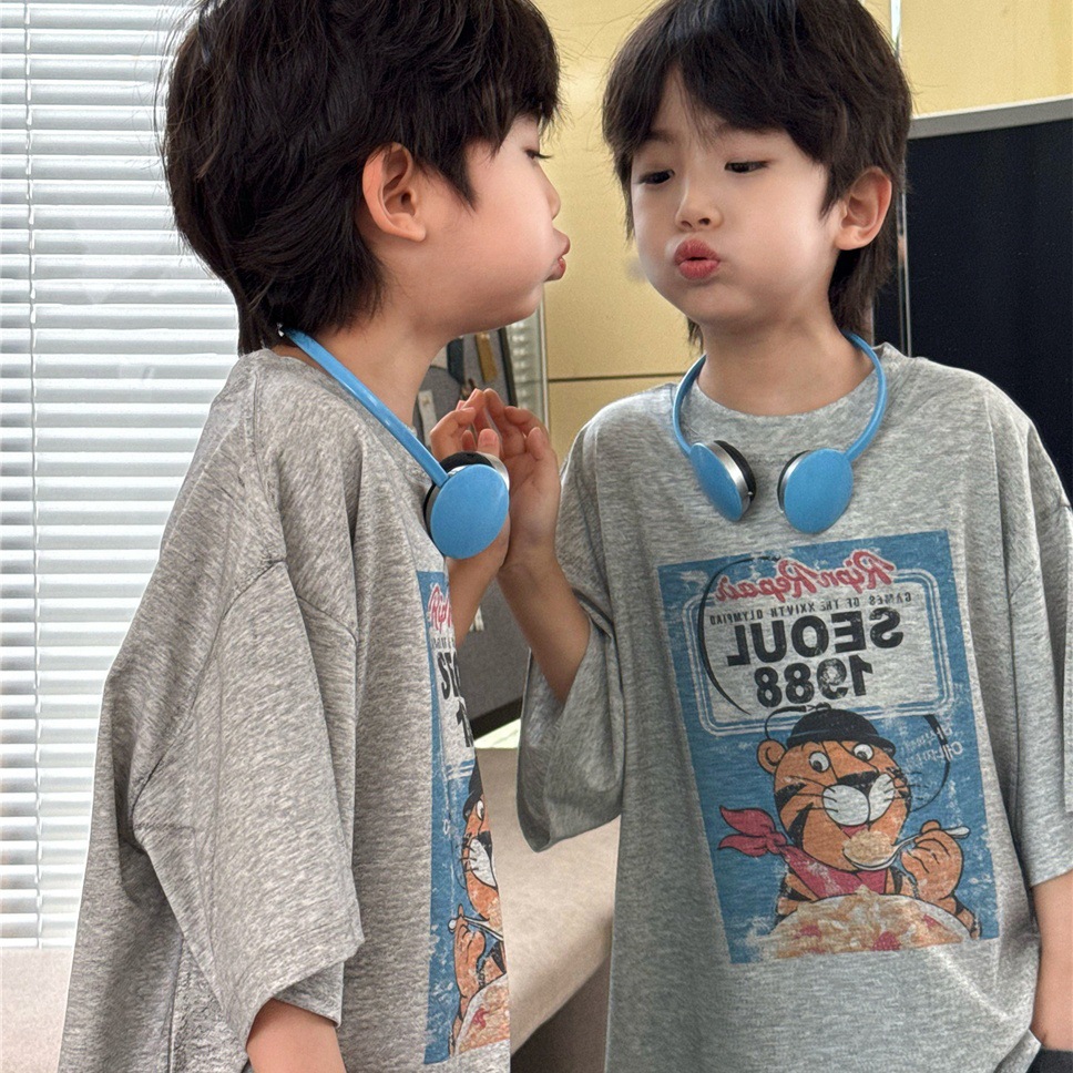 2025夏新作SN★子供服　トップス★100cm〜160cm 2色